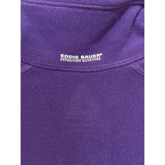 Women’s Eddie Bauer Fleece 1/4 Zip Pullover Shirt Jacket First Ascent, L Large - Picture 6 of 7